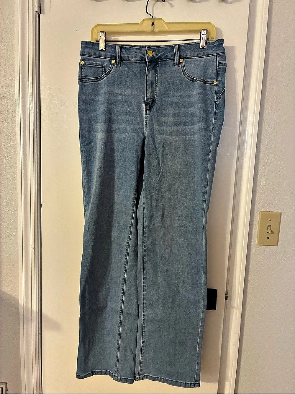 Iman Stretchy Boot Cut Blue Jeans